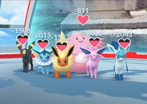【ポケモンGO】ジム落として後「ラッキー」置いたら