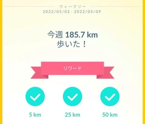 【ポケモンGO】「お散歩隊長134km」こいつ黒か白かどっちだと思う？