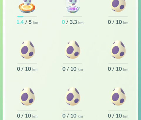 【ポケモンGO】GOフェス終わったら孵化タマゴ出現率が戻るかと思ったらそんな事は無かったぜ