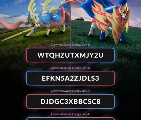 【ポケモンGO】】4日連続コード配布の３日目ソードエナジー×50が入手できるプロモコード」