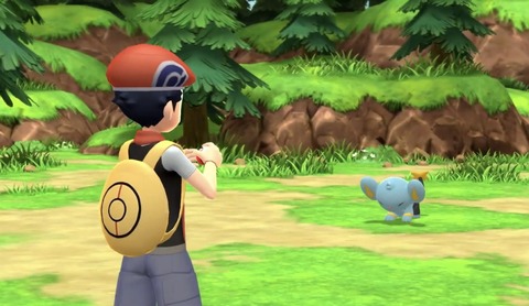 ポケモン捕獲のときは「画面を隠し教の作法」