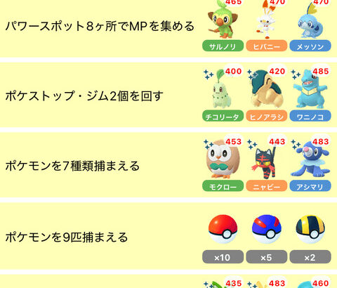 【ポケモンGO】9周年コレクレーのフィールドタスク