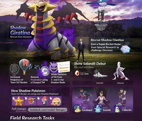 【ポケモンGO】サカキ討伐で「シャドウギラティナ」出現中