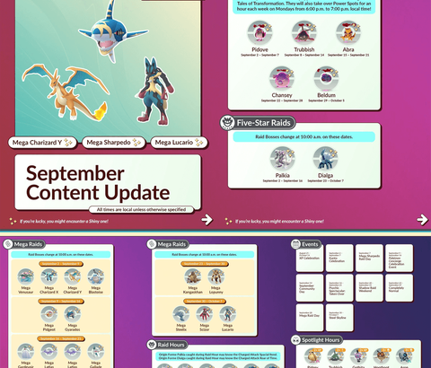 【ポケモンGO】来月の予定が発表