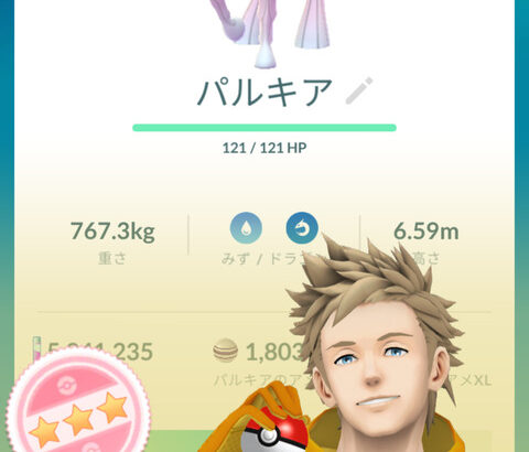 【ポケモンGO】ディアパルオリジンレイドデイ戦果