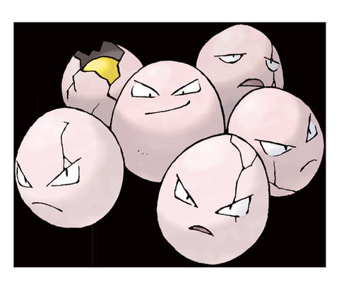 ポケモン「タマタマ」って一個なんか割れて死んでるのあるよな…？