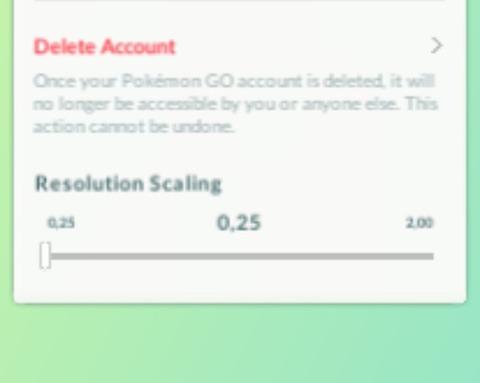 【ポケモンGO】低スぺ端末救済？ゲームの解像度スケーリングを調整することが可能に
