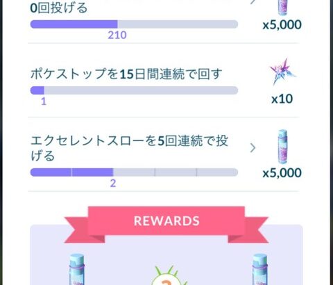 【ポケモンGO】すでに保有してたレベル〇〇チャレンジタスクは残る