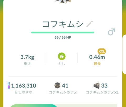【ポケモンGO】このコフキムシ何の姿になるかわかる？