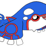 俺が描いた伝説ポケモン「カイオーガ」をカッコよくアレンジしてくれ！