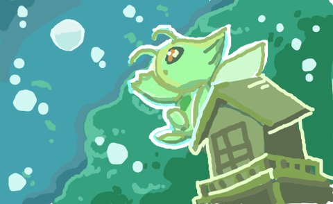 彡(^)(^)「金の葉っぱと銀の葉っぱを持ってウバメの森に」