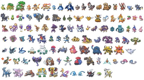 シンオウ地方出身のポケモン