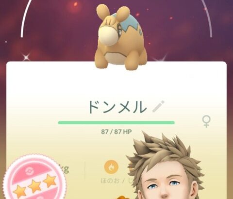 【ポケモンGO】狙って無いのに色100出た時のえっ？感