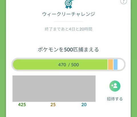 【ポケモンGO】ゴプラ使えばウィークリーチャレンジの５００匹も余裕
