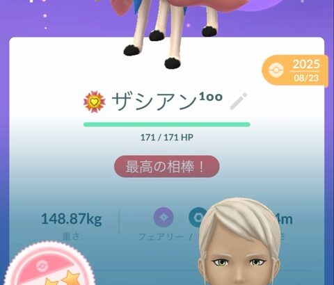 【ポケモンGO】ステータスのバーが細くなる