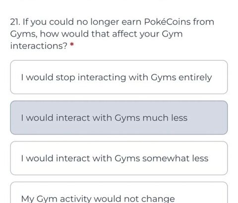 【ポケモンGO】オランダのポケGOインフルエンサーがジムコイン無くした方がいいかアンケート