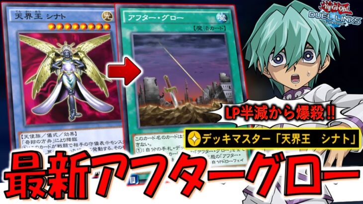 【スキルと神相性】LP4000は少なすぎる！ デッキマスター「天界王シナト」でライフ半減からアフターグローワンキル【遊戯王デュエルリンクス】【Yu-Gi-Oh! DUEL LINKS FTK】